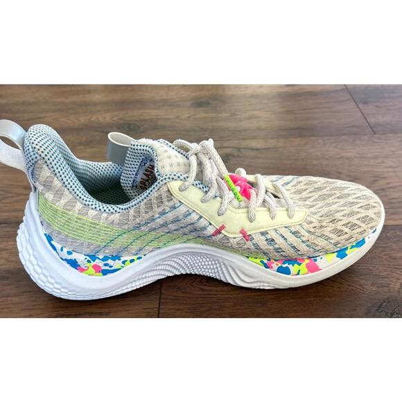 Men’s Under Armour Steph Curry 9.5 Splash Party Basketball Shoes Glow In Dark - Picture 4 of 15